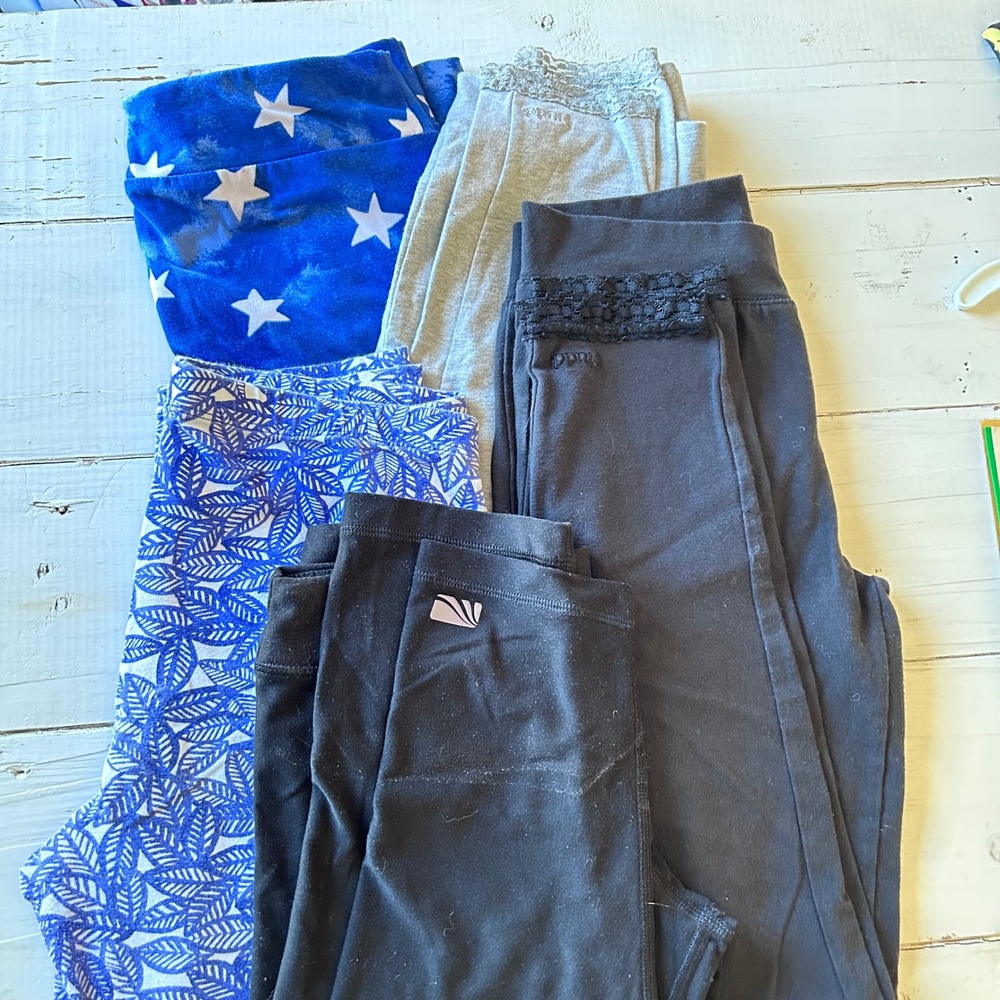 Girls Capris Bundle 5pk Marika Mudd Cat & Jack‎ Way to Celebrate Stars Lace XL L